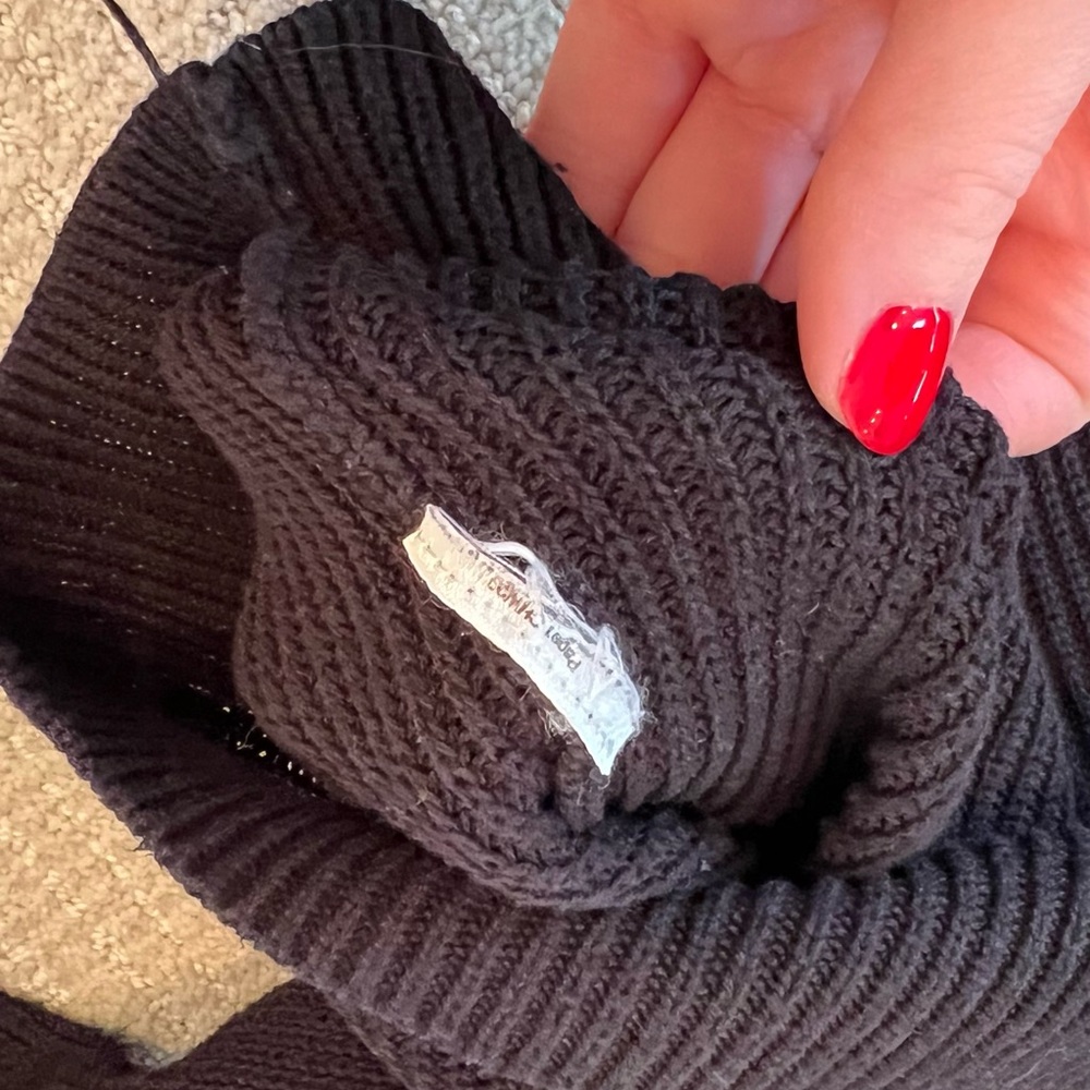 Cotton On Black Ribbed Knit Sweater - Picture 3 of 4